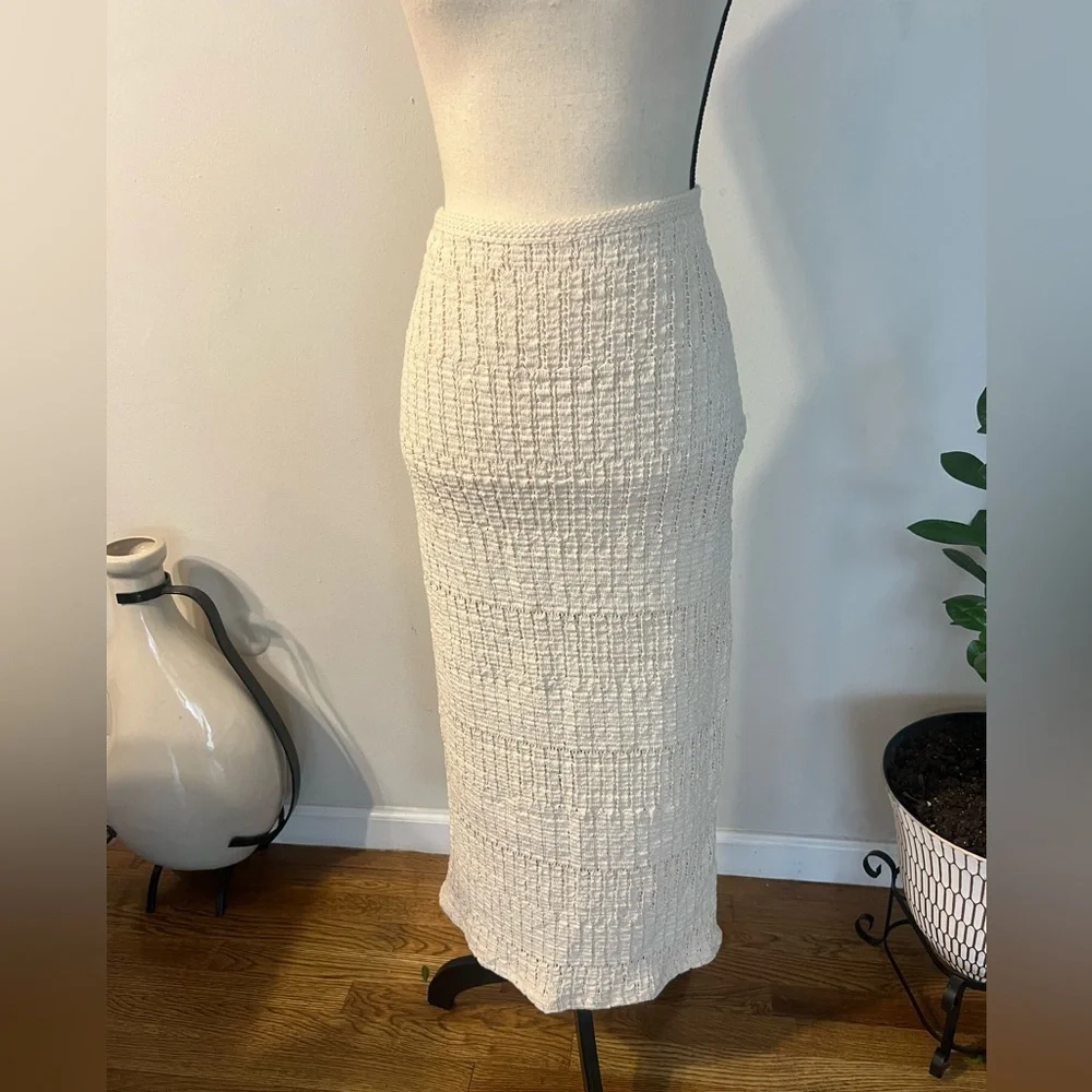 Zara Ivory Woven Ribbed Door Mat